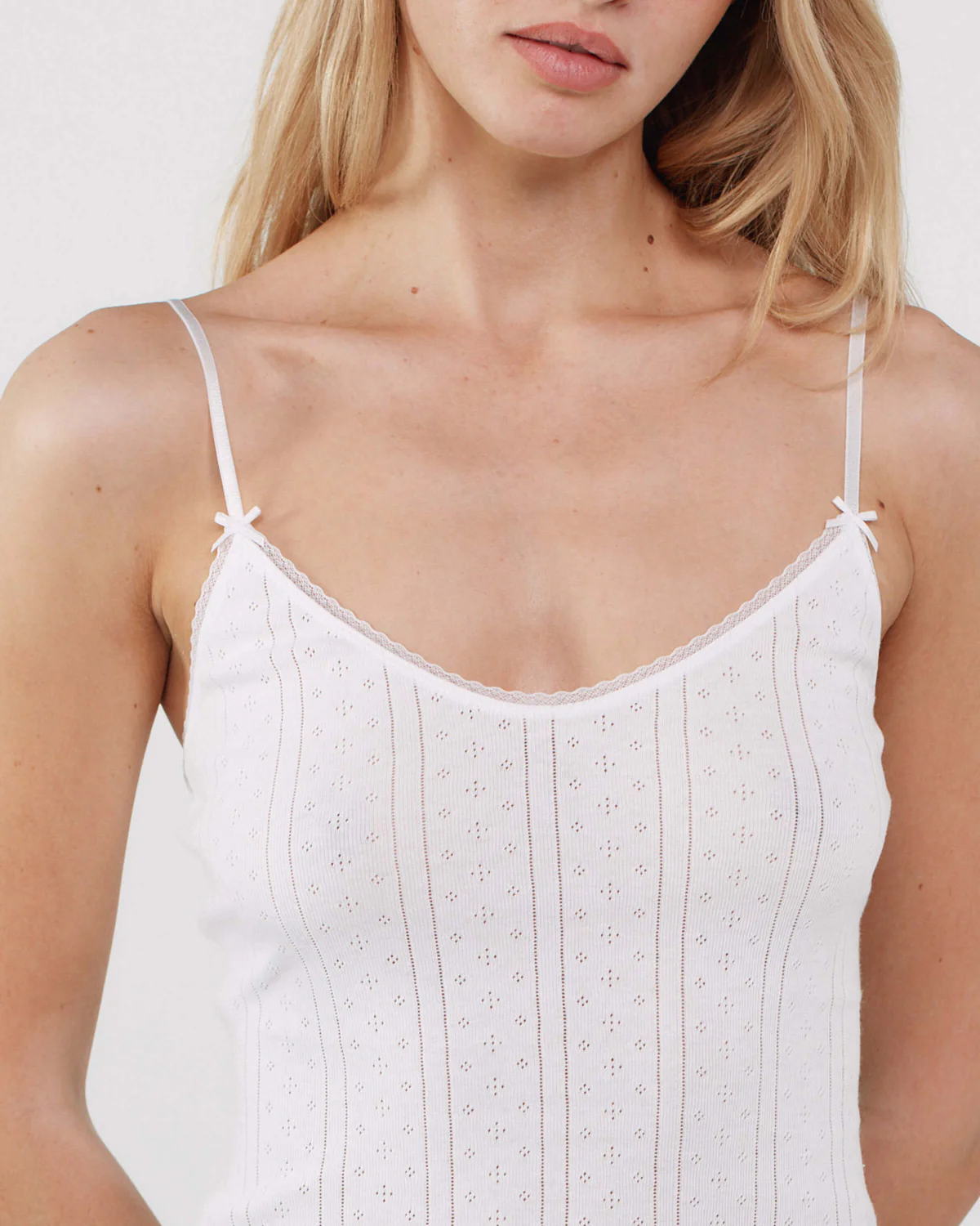 The Cami Slip: White Pointelle - Image 3