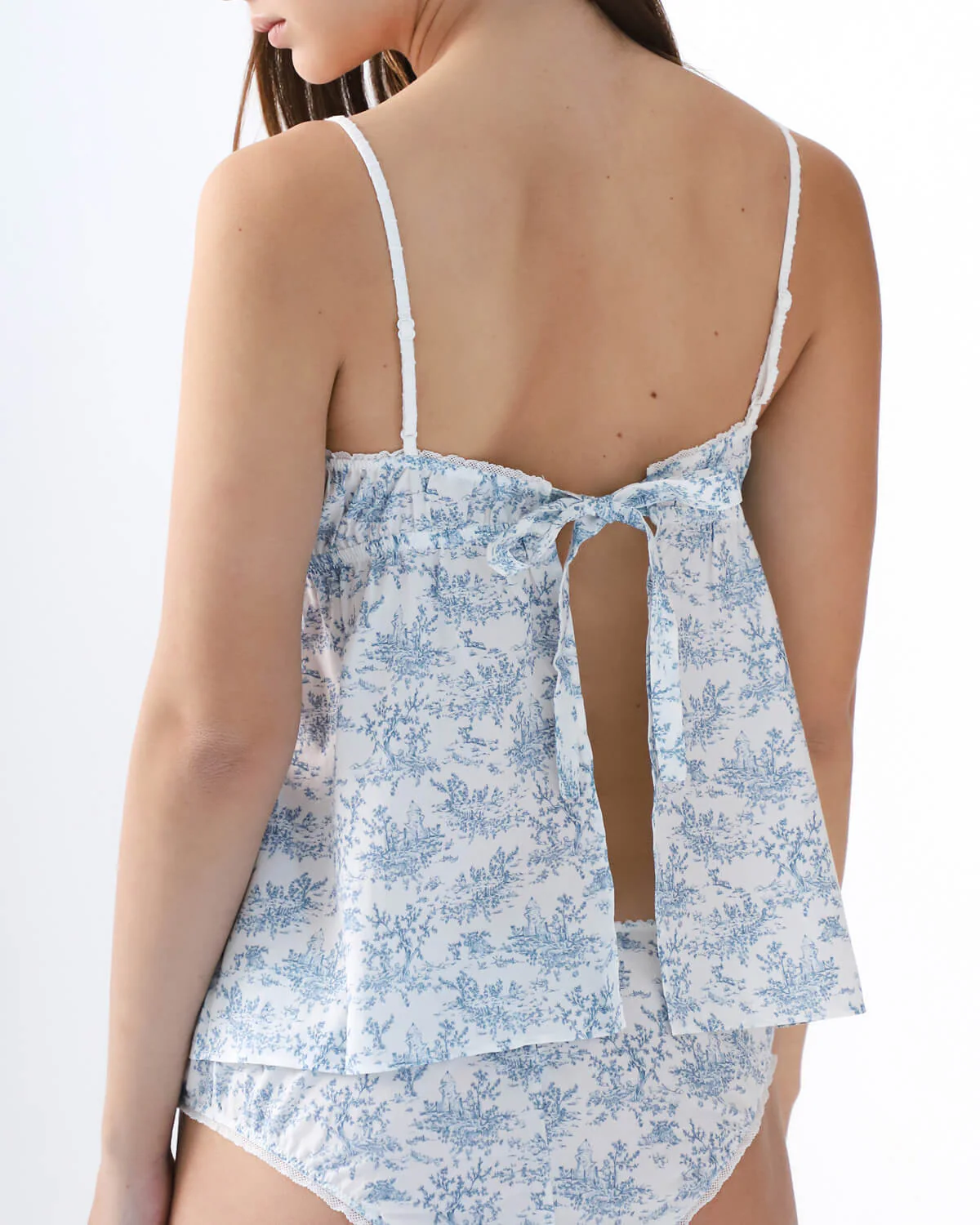 The Babydoll Cami: Toile De Jouy Cotton Voile - Image 6