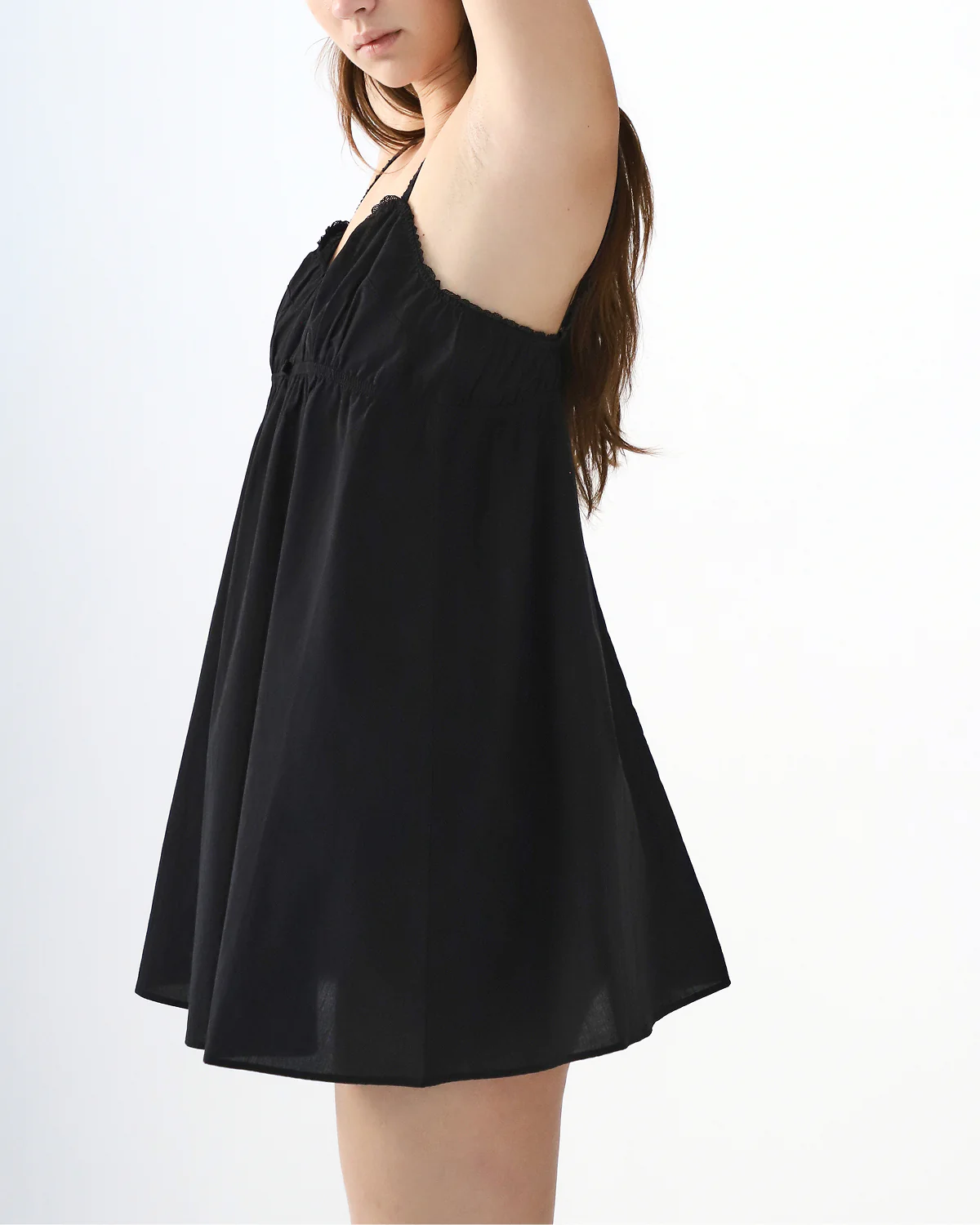 The Babydoll: Black Cotton Voile - Image 5