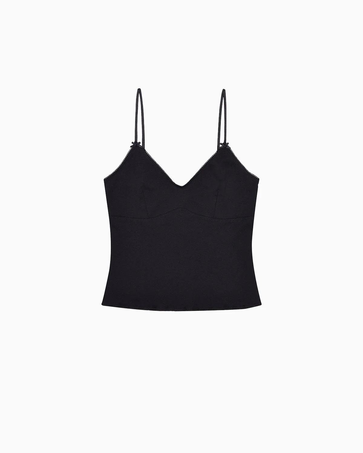 The Bralette Tank: Black Cotton Jersey