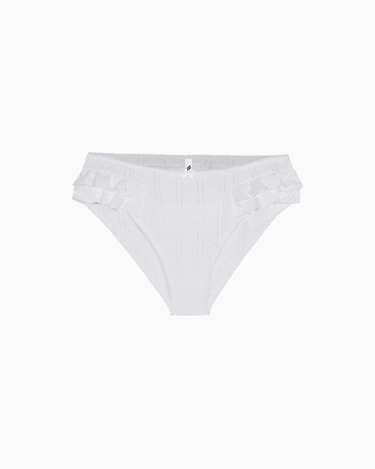 The Butterfly Cozy: White Pointelle