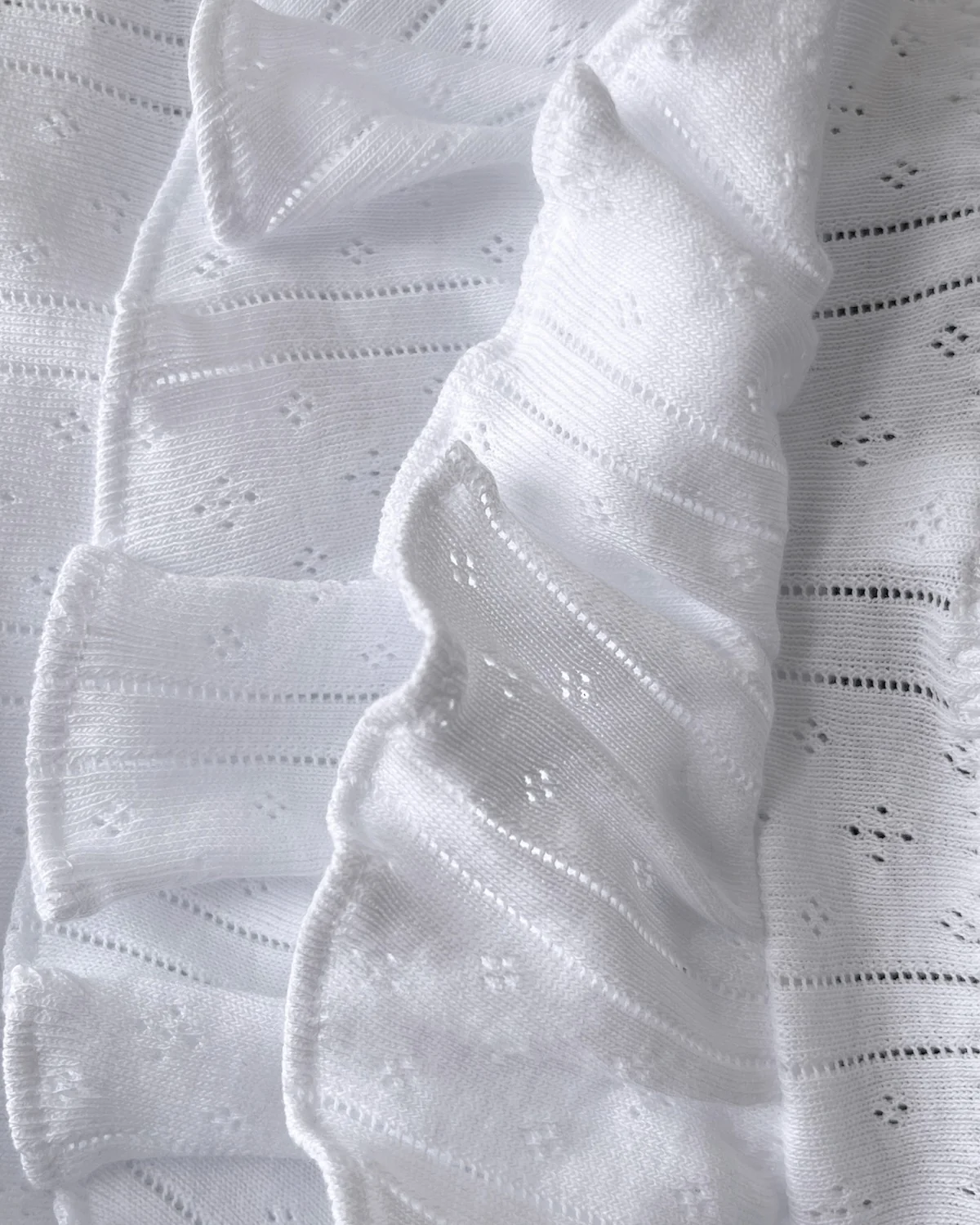 The Butterfly Cozy: White Pointelle - Image 7