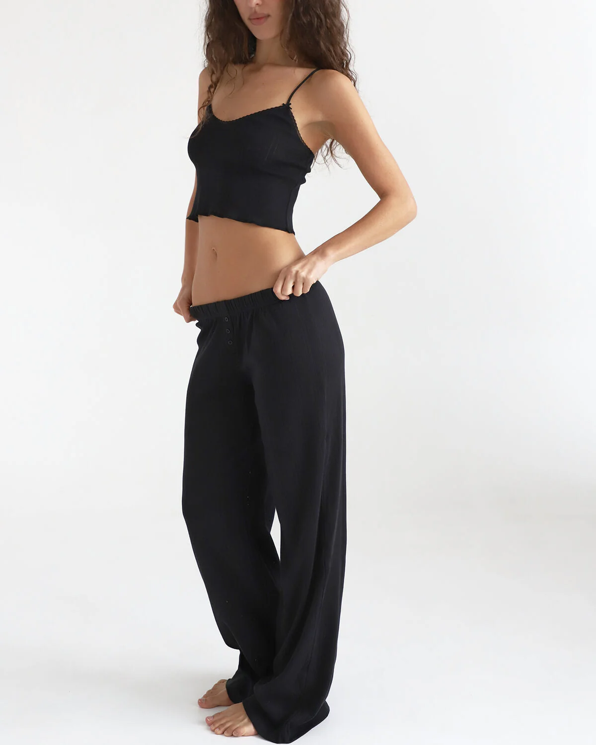 The Cami: Black Pointelle - Image 4