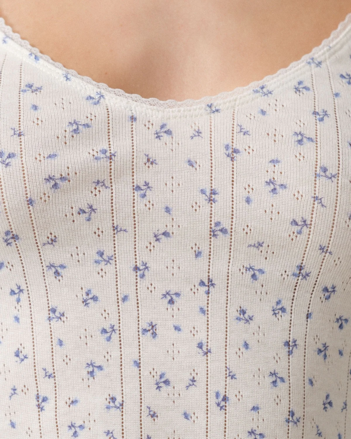 The Cami: Blue Fields Pointelle - Image 6