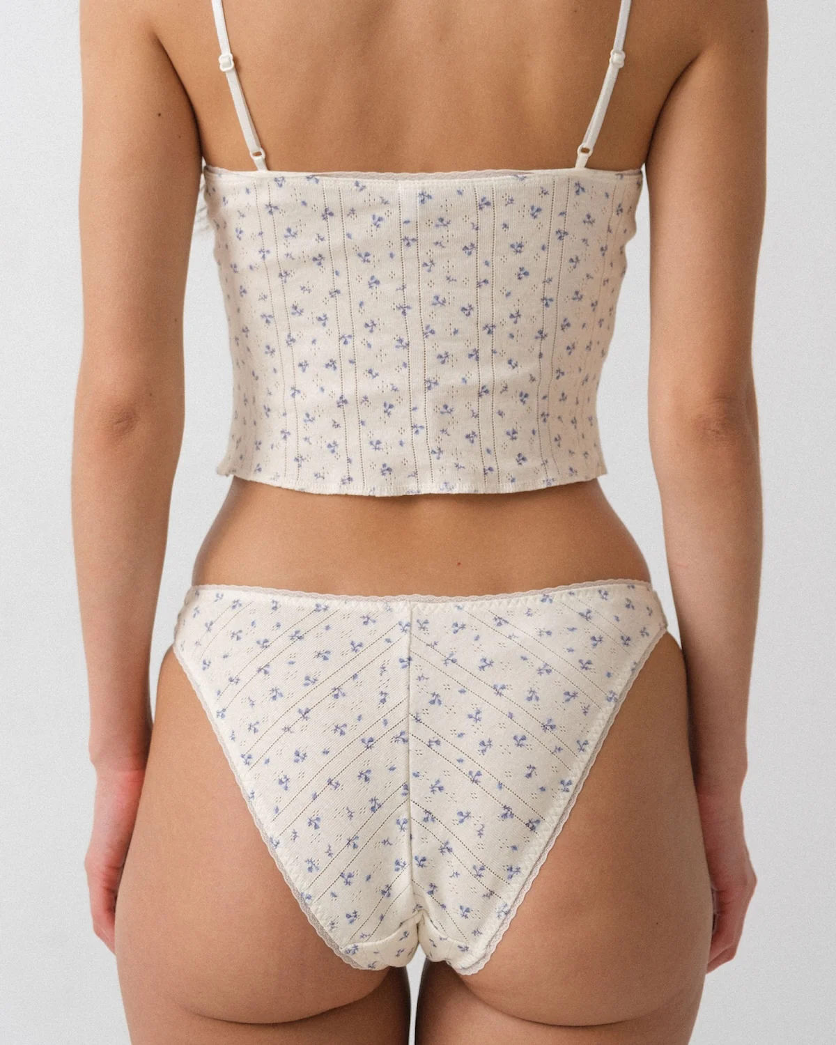 The Cami: Blue Fields Pointelle - Image 7