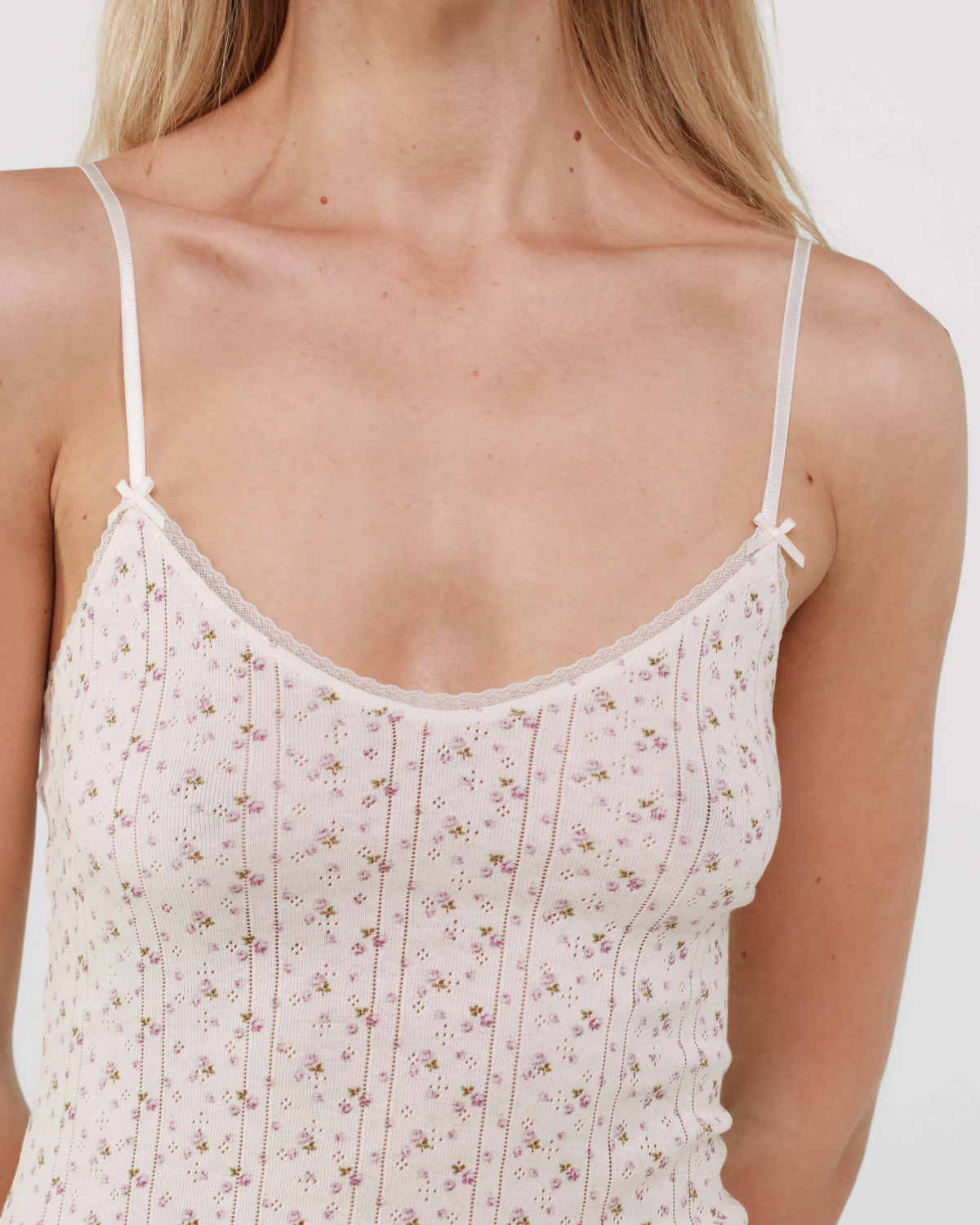The Cami Slip: English Rose Pointelle - Image 3
