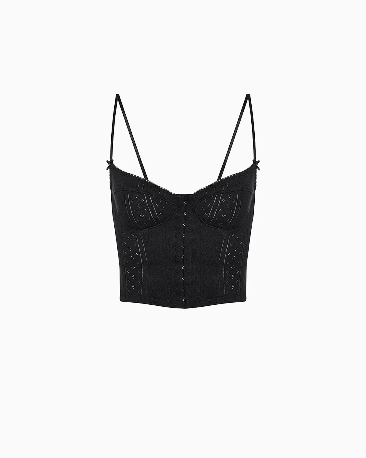 The Corselette: Black Pointelle