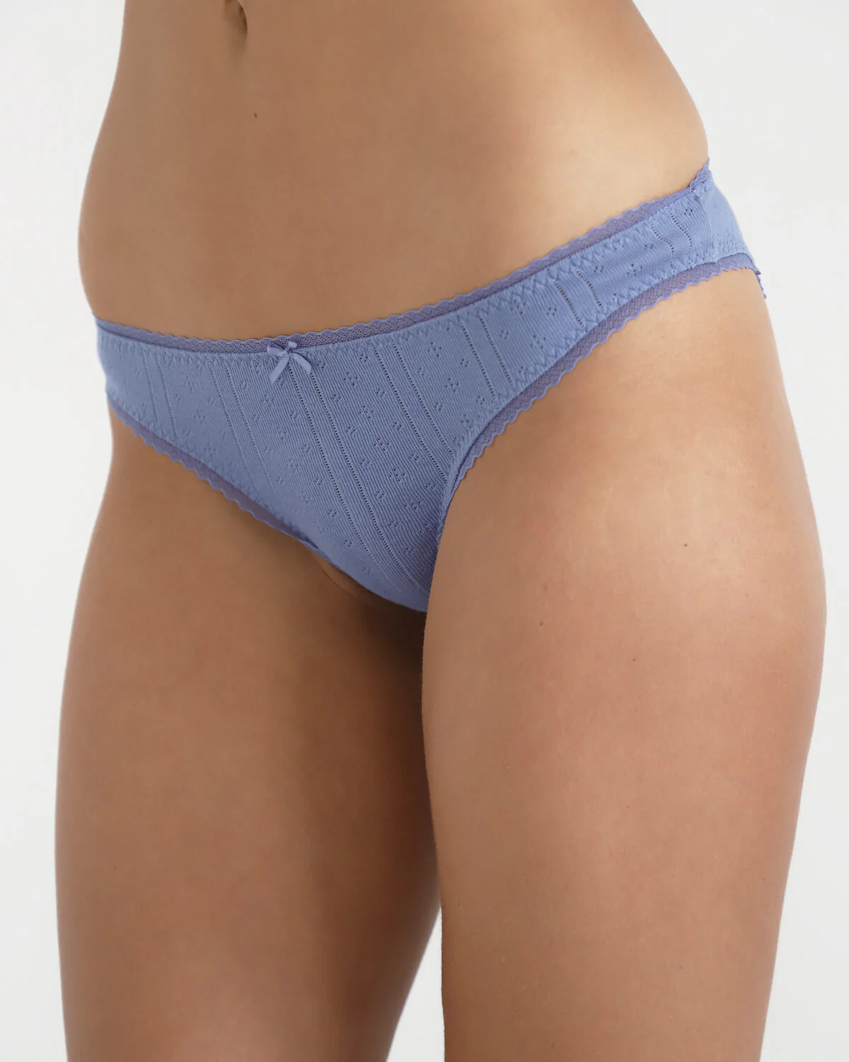 The High Rise: French Blue Pointelle - Image 4