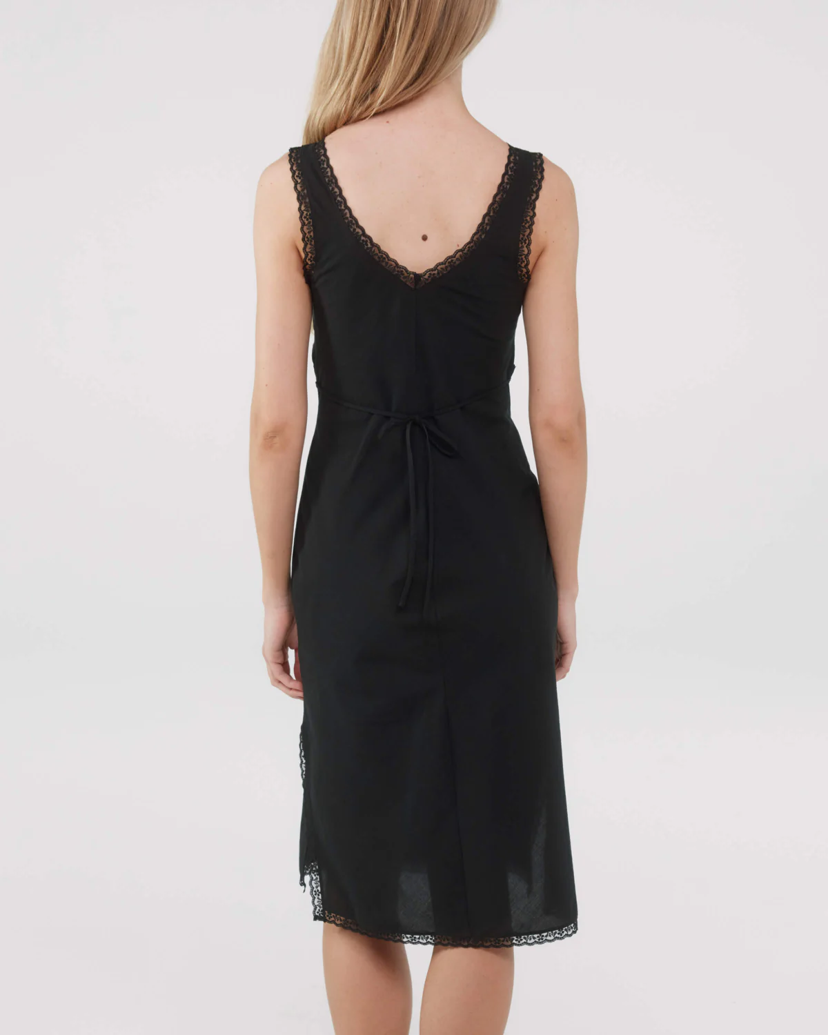 The Iris Slip: Black Cotton Voile - Image 5
