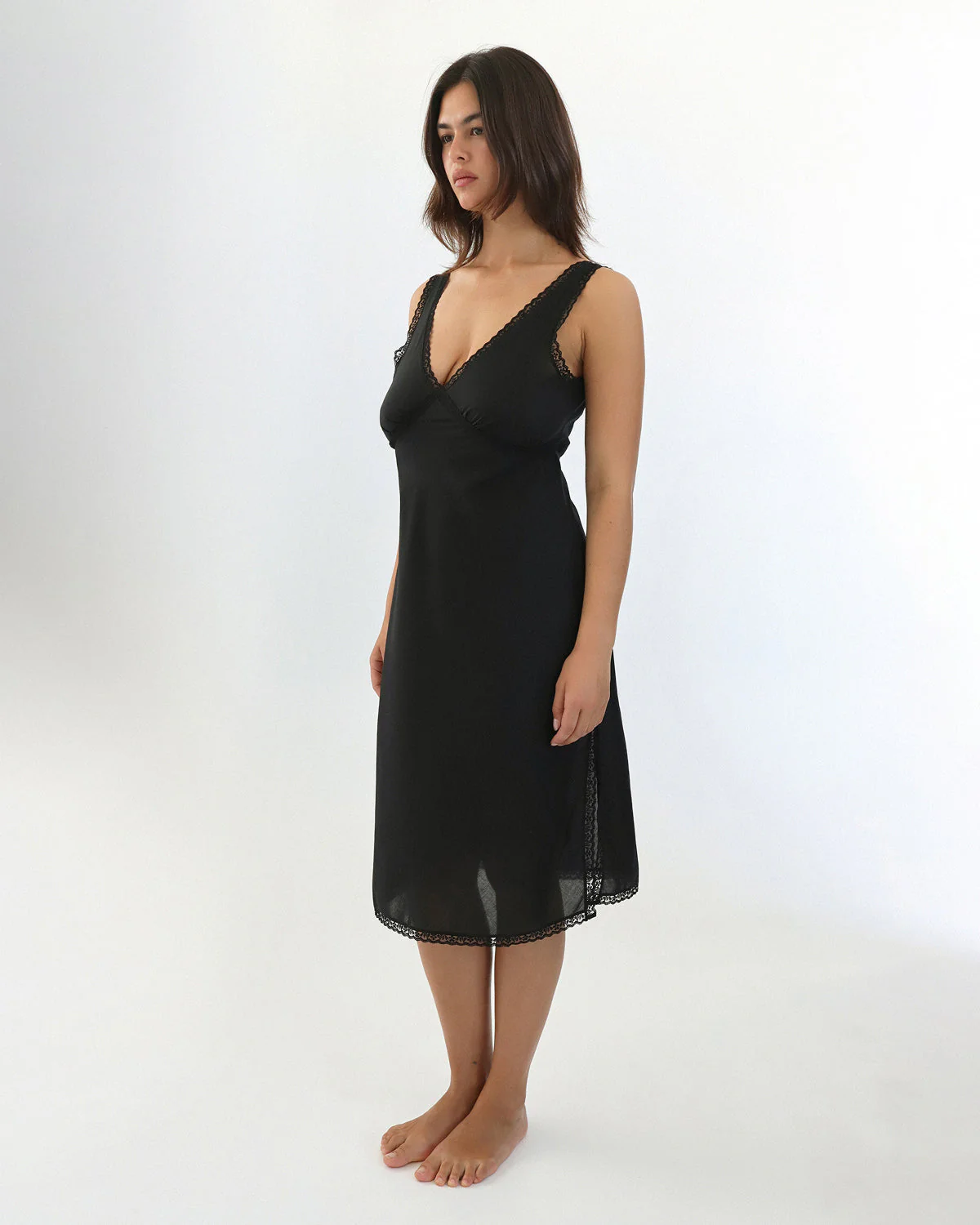 The Iris Slip: Black Cotton Voile - Image 7