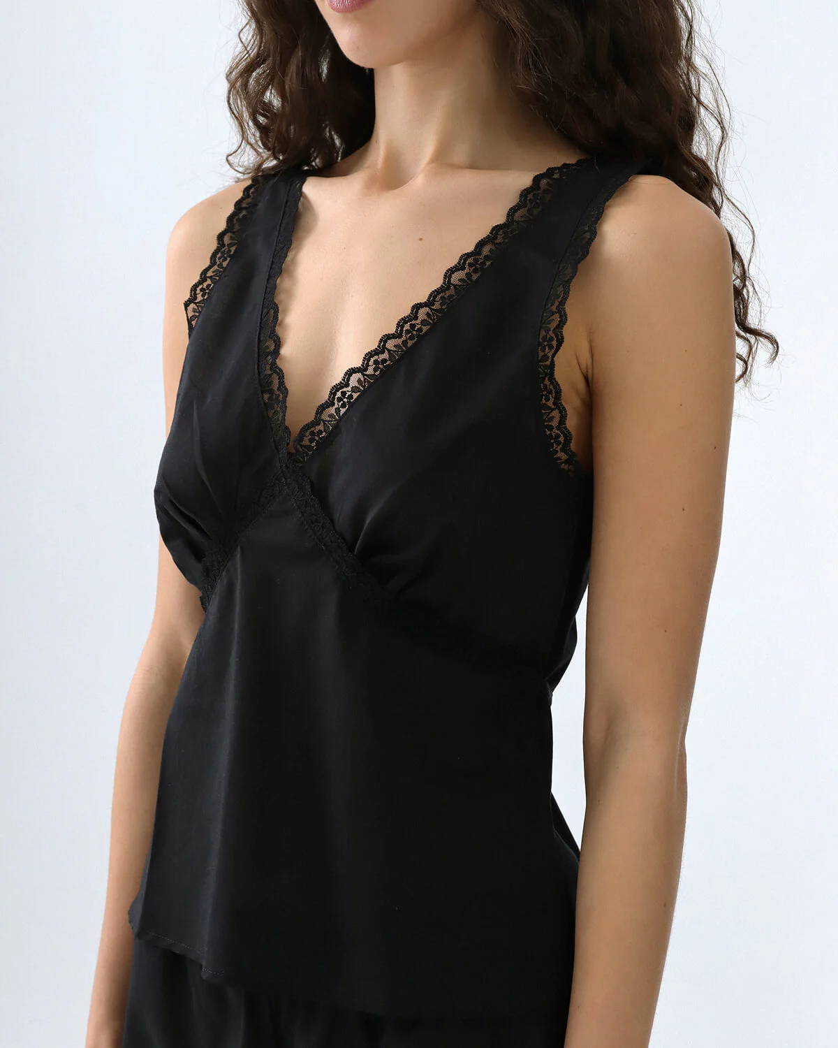 The Iris Tank: Black Cotton Voile - Image 3