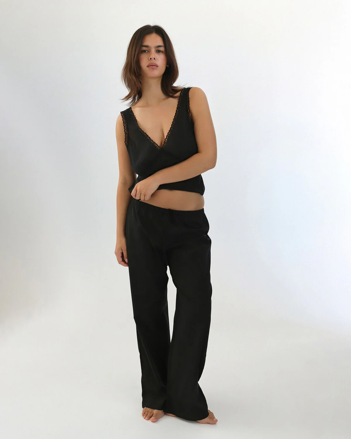 The Iris Tank: Black Cotton Voile - Image 7