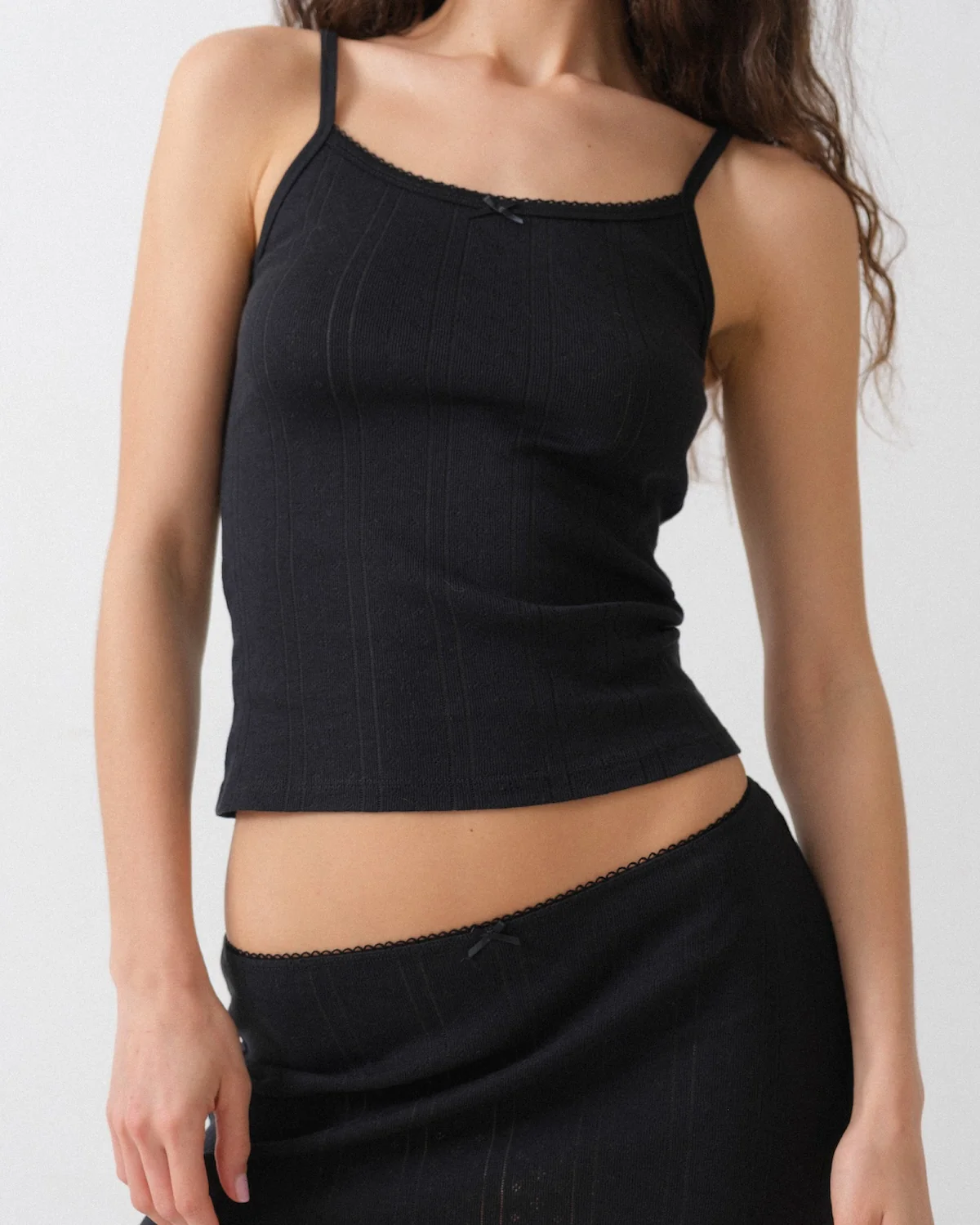 The Mini Skirt: Black Pointelle - Image 6