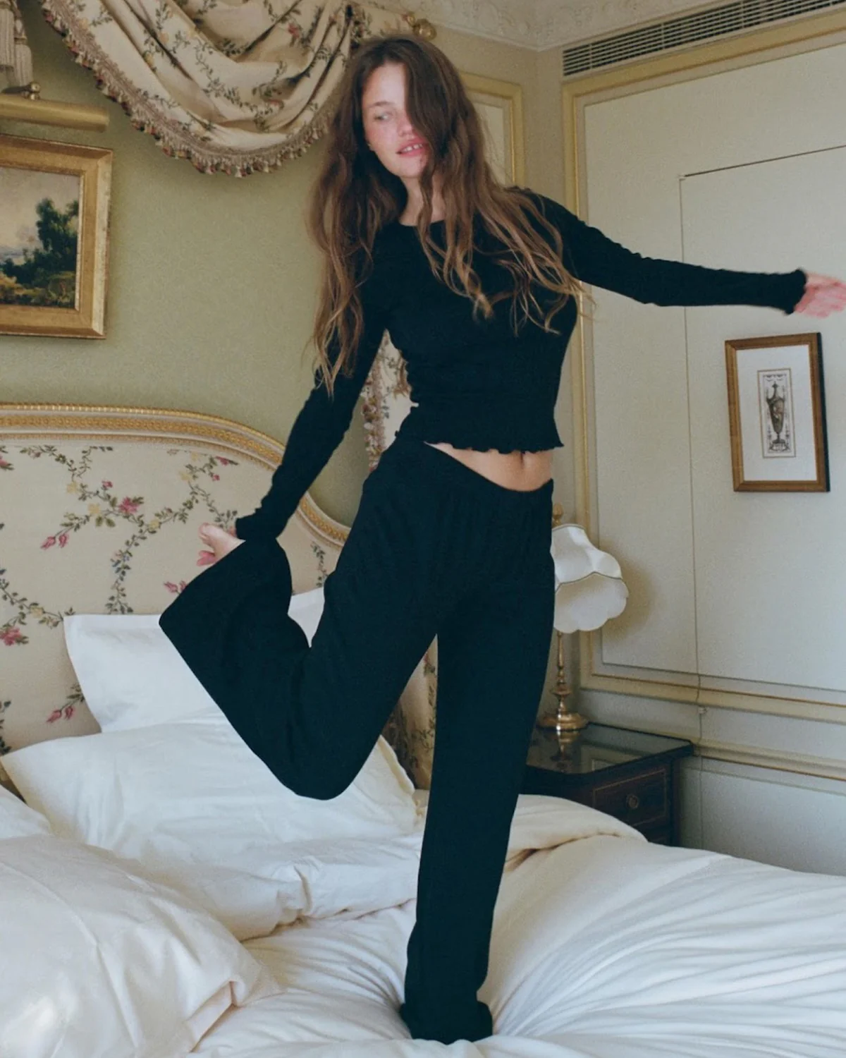The Pant: Black Cotton Jersey - Image 3