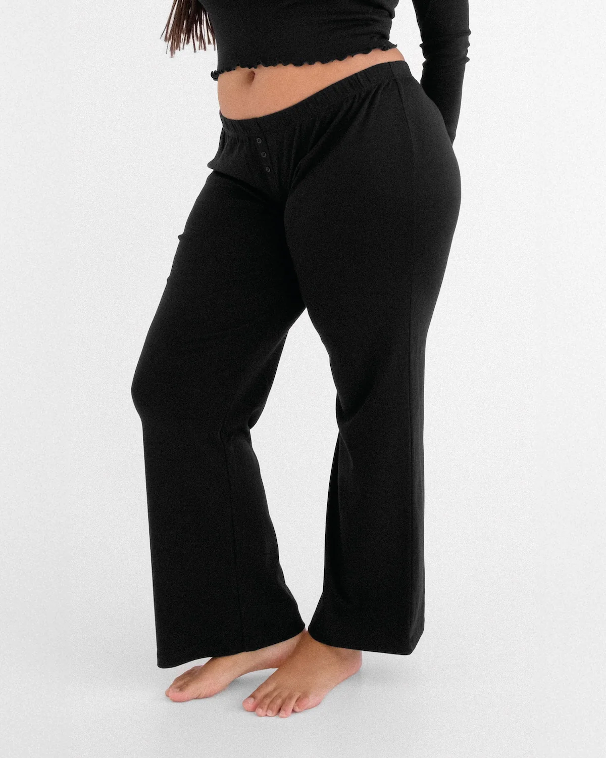The Pant: Black Cotton Jersey - Image 4