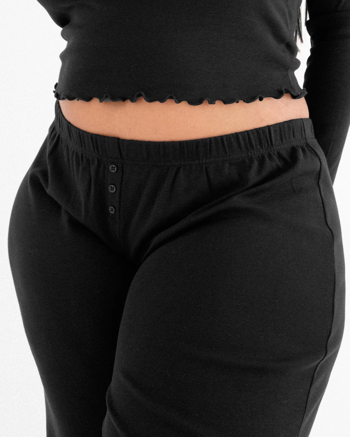 The Pant: Black Cotton Jersey - Image 5