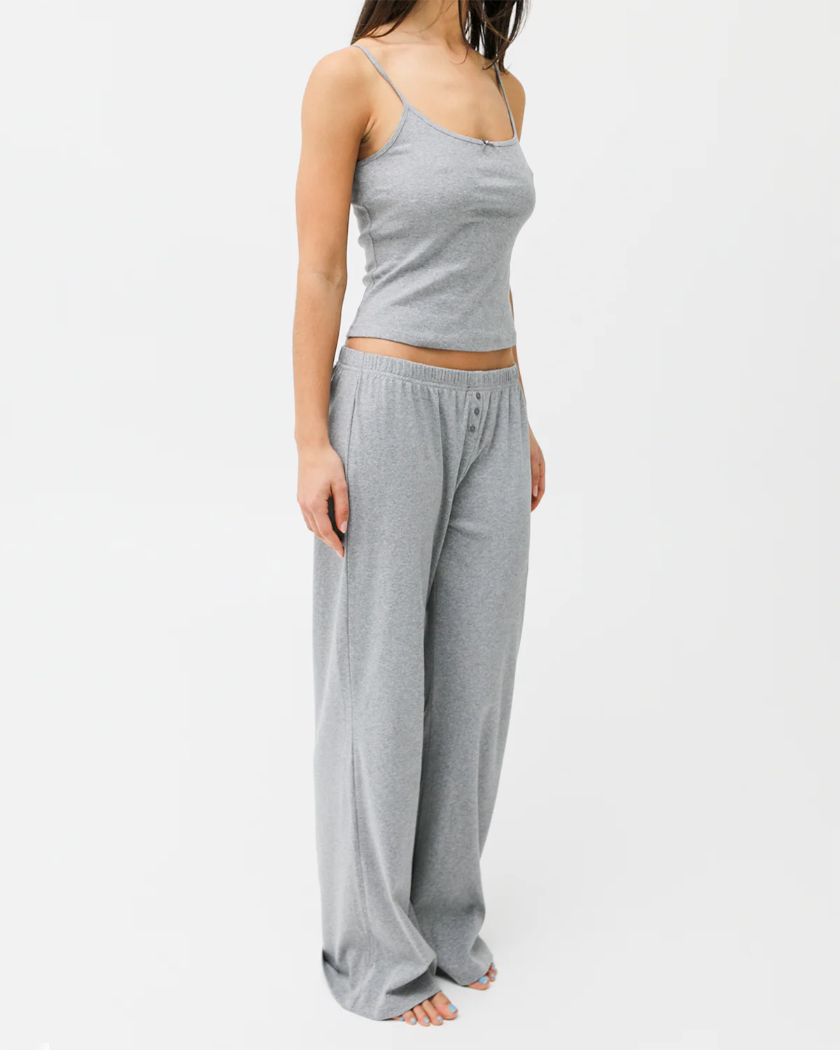 The Pant: Grey Cotton Jersey - Image 4