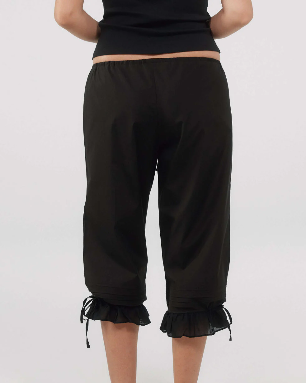 The Pantaloon: Black Cotton Voile - Image 5