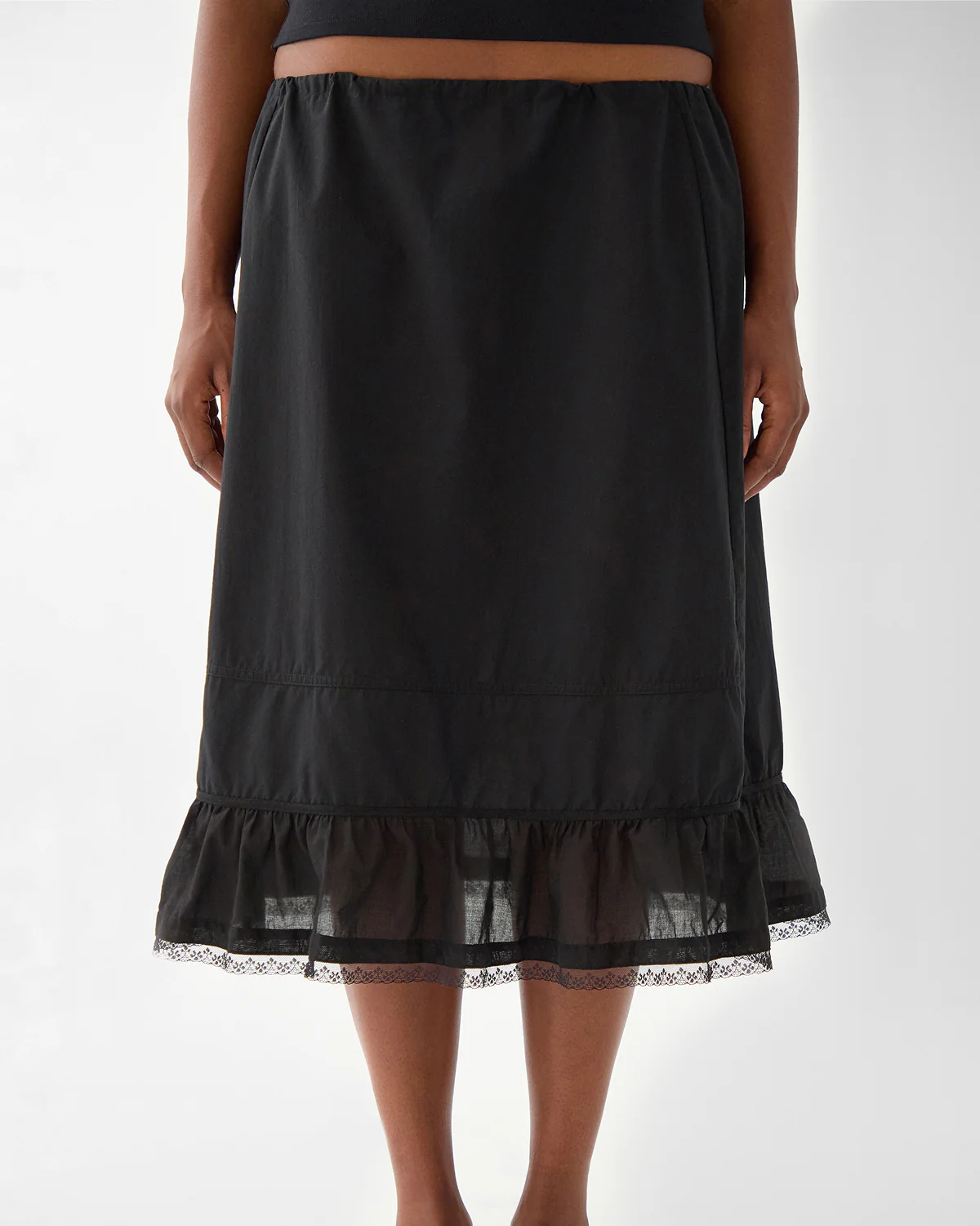 The Petticoat: Black Cotton Voile - Image 2