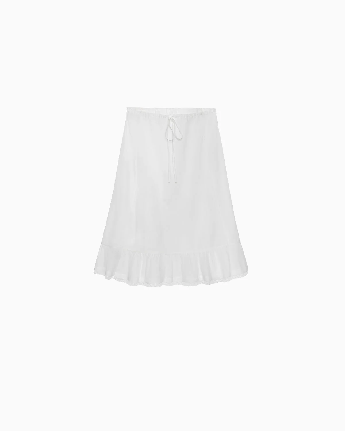The Petticoat: White Cotton Voile