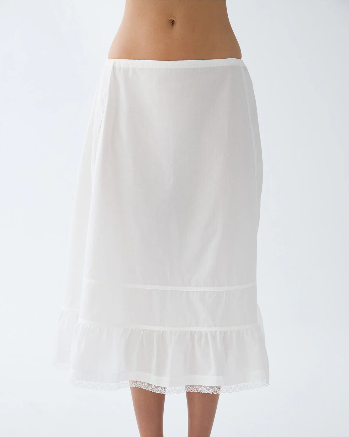 The Petticoat: White Cotton Voile - Image 2