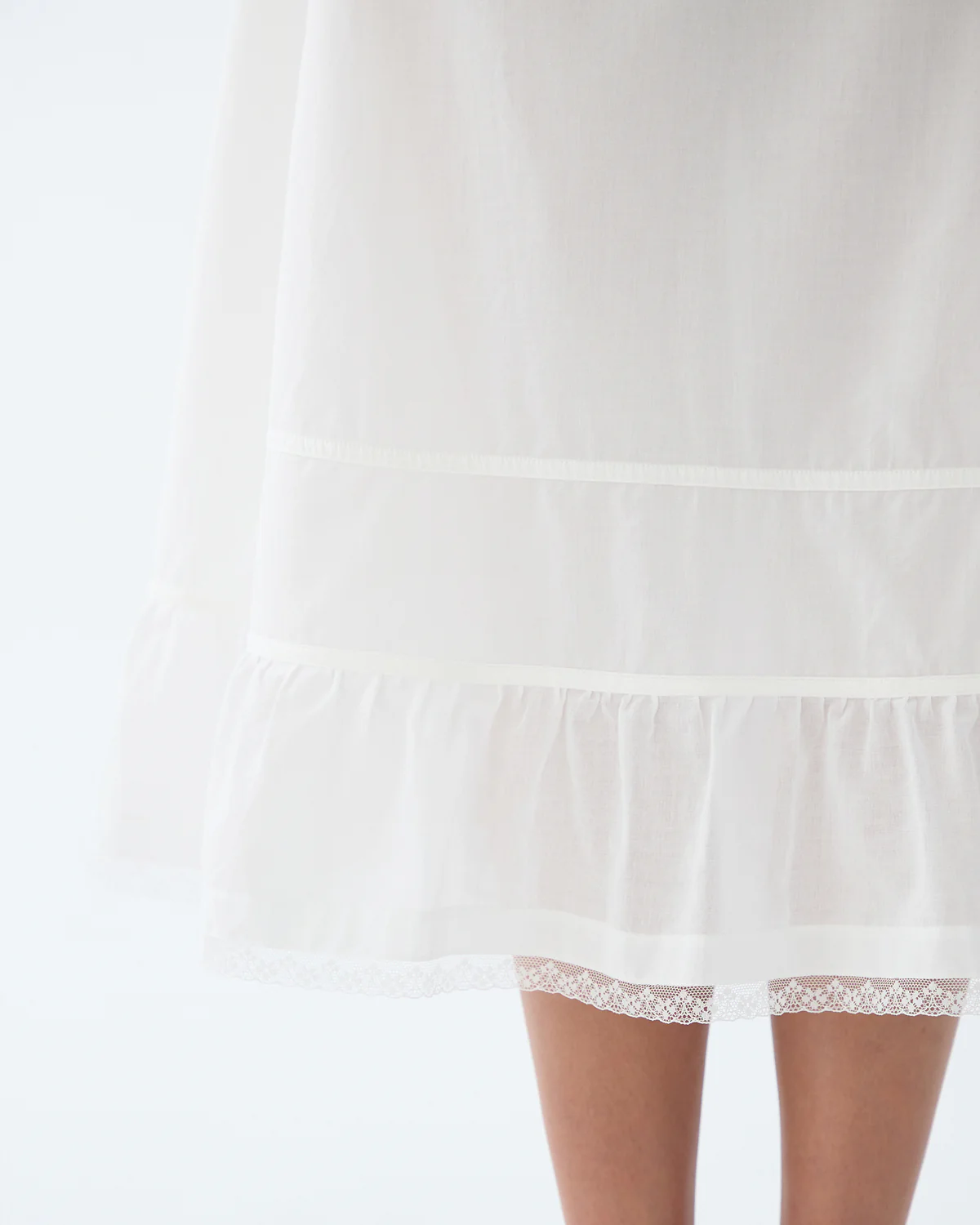 The Petticoat: White Cotton Voile - Image 5