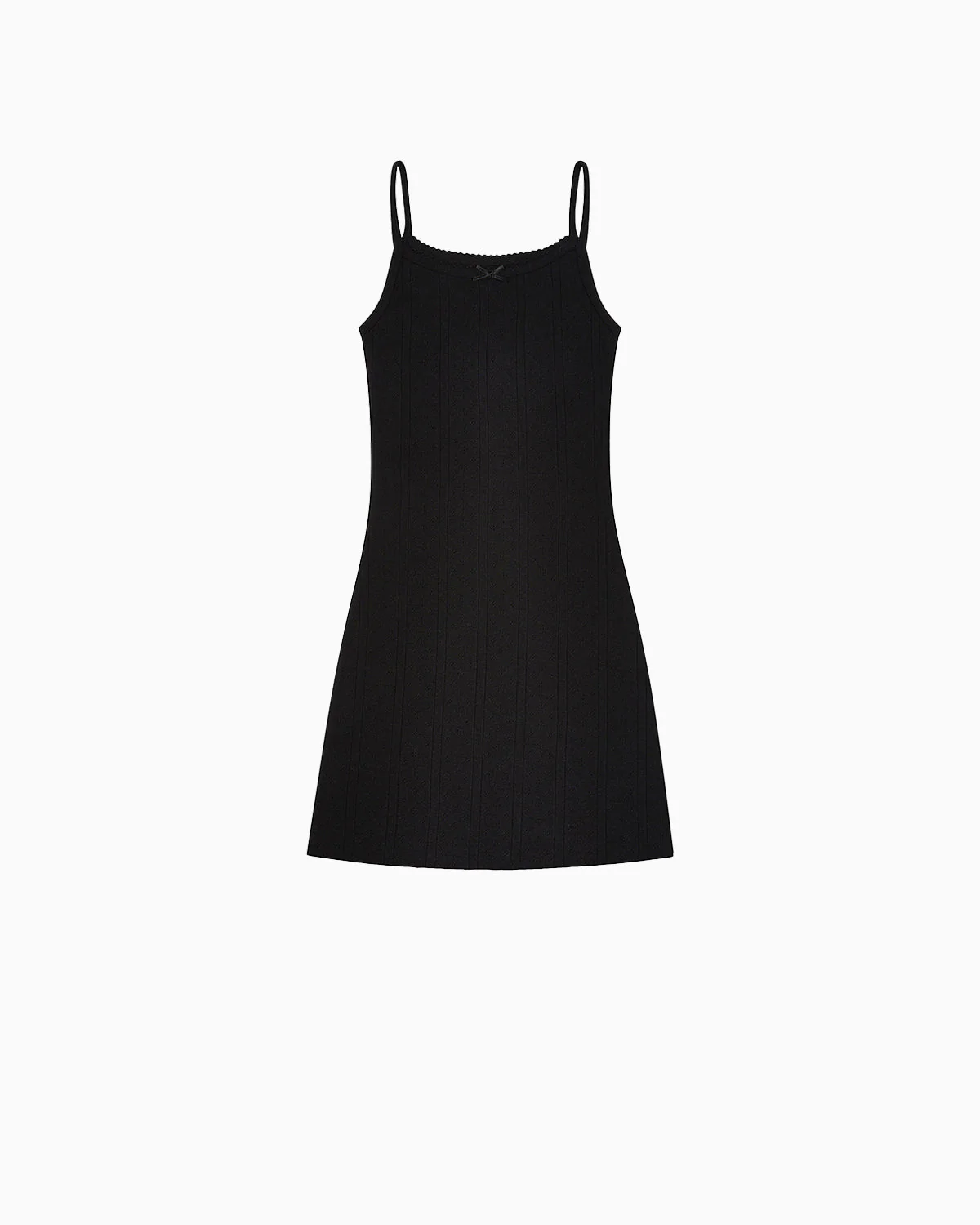 The Picot Dress: Black Pointelle