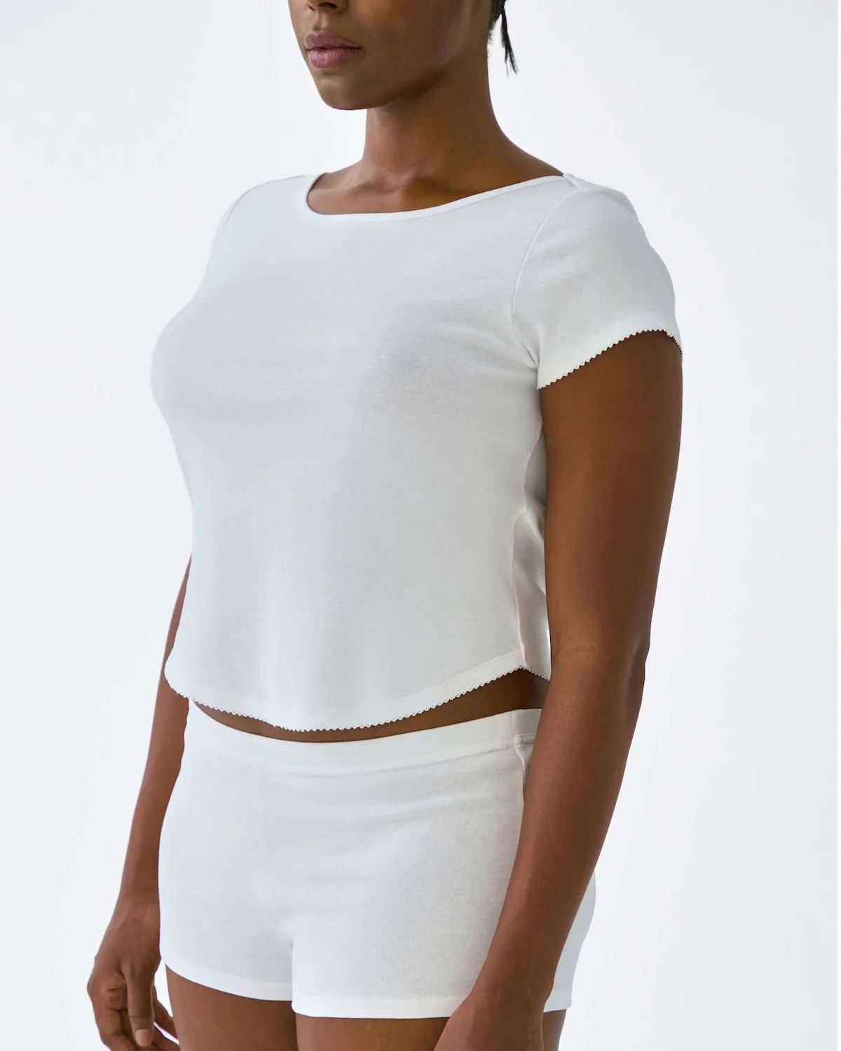The Rina Tee: 2-Pack Black & White Cotton Jersey - Image 4