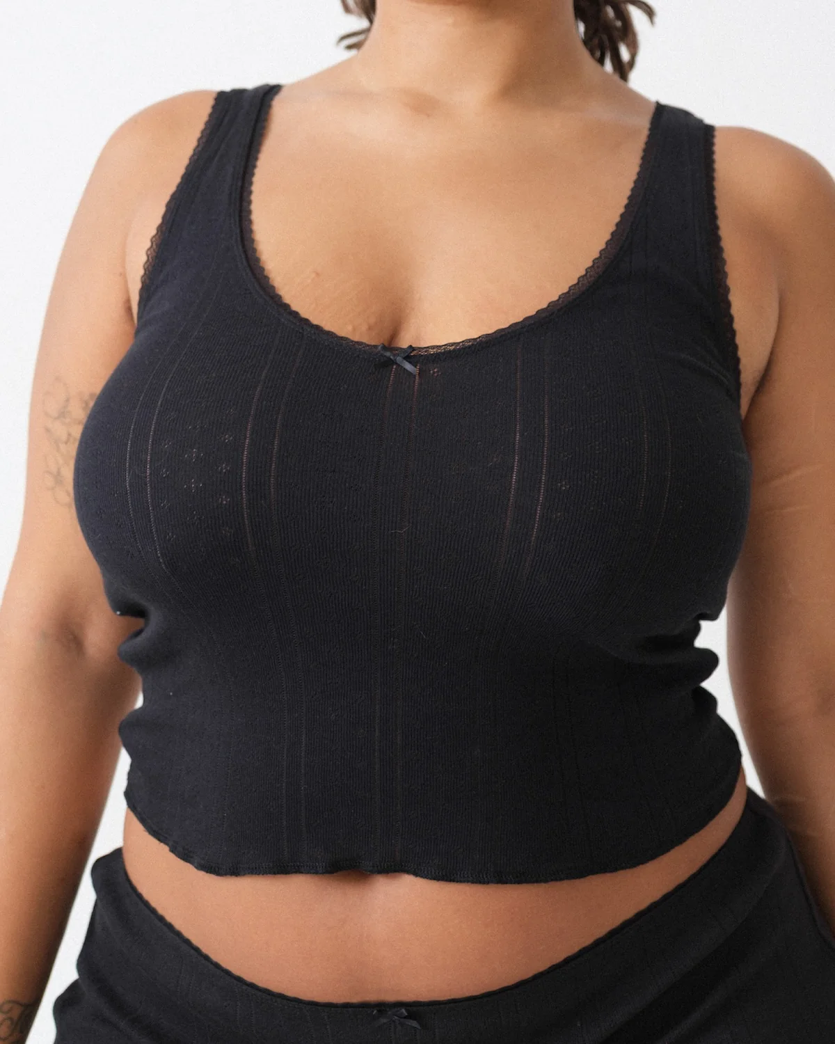 The Scoop Tank: Black Pointelle - Image 3