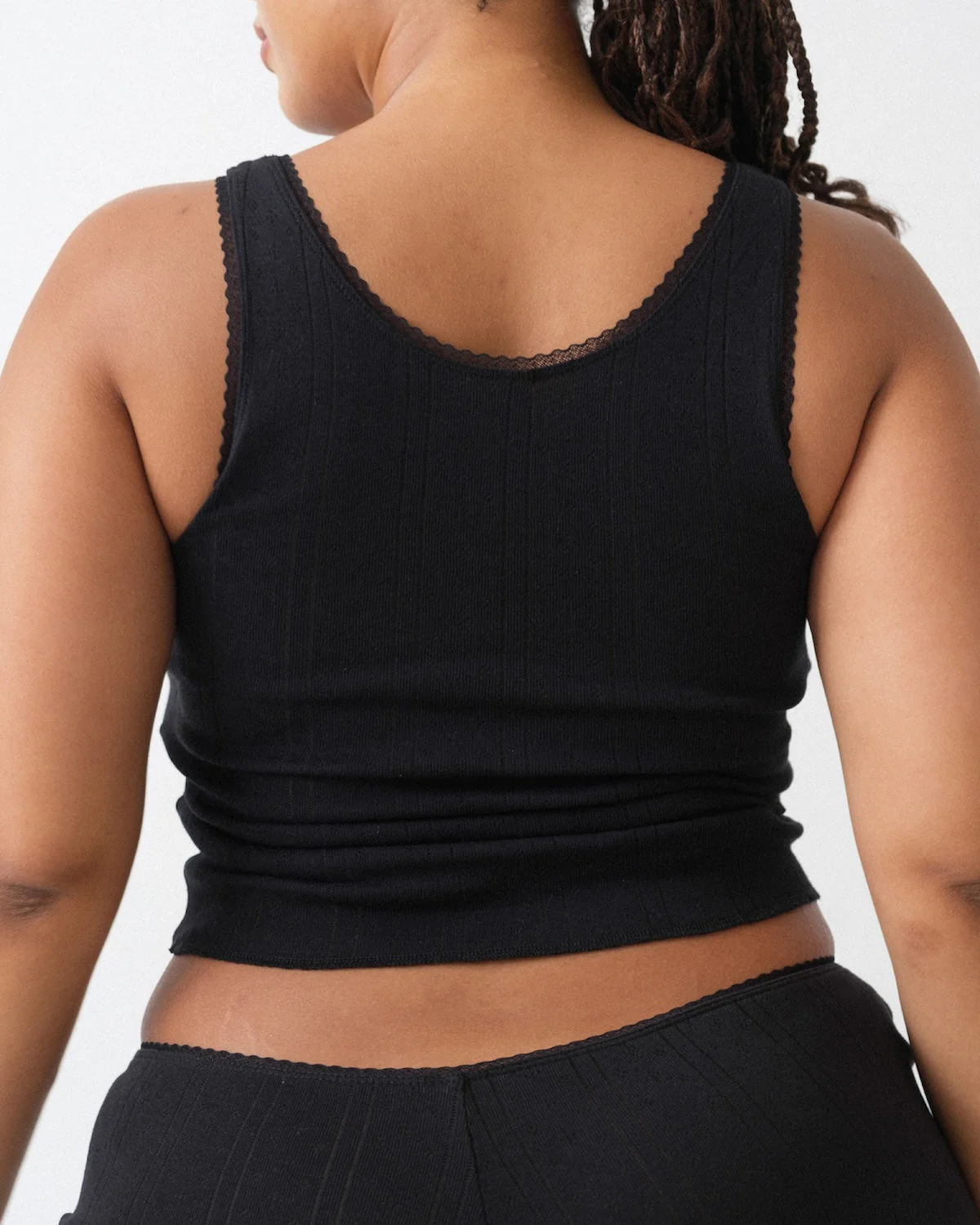 The Scoop Tank: Black Pointelle - Image 4