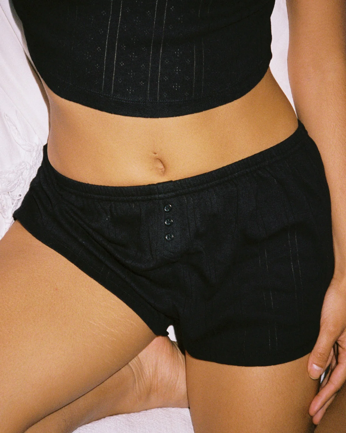 The Short: Black Pointelle - Image 3