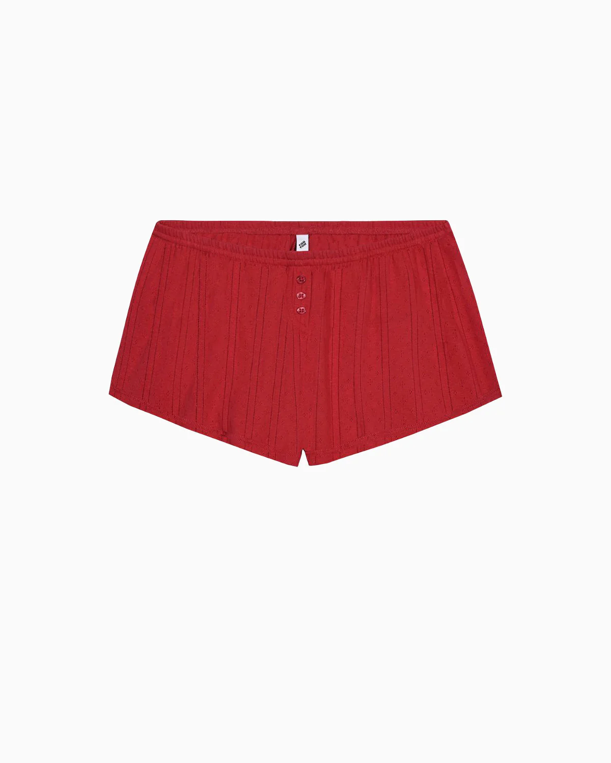 The Short: Cherry Red Pointelle