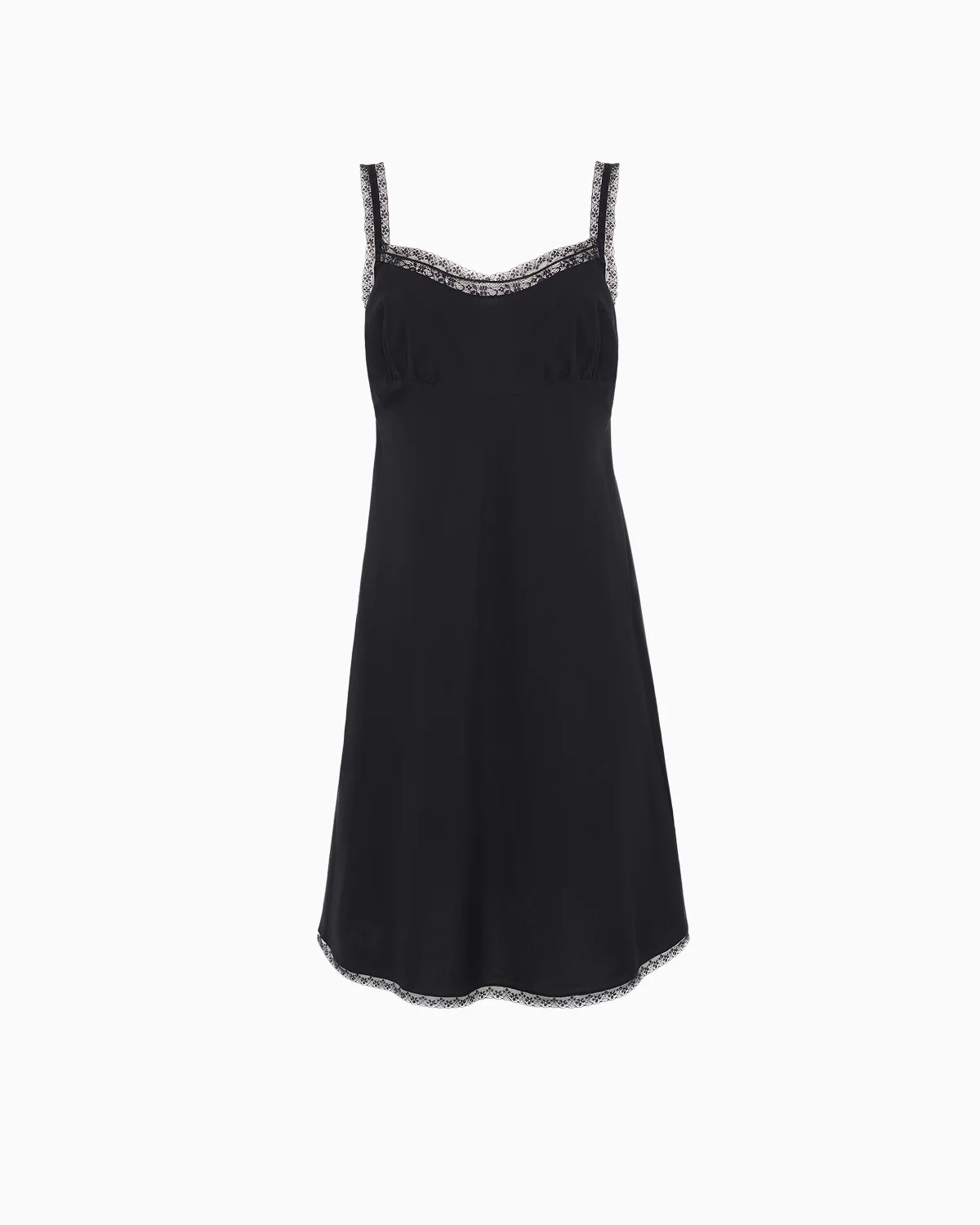 The Slip Dress: Black Cotton Voile