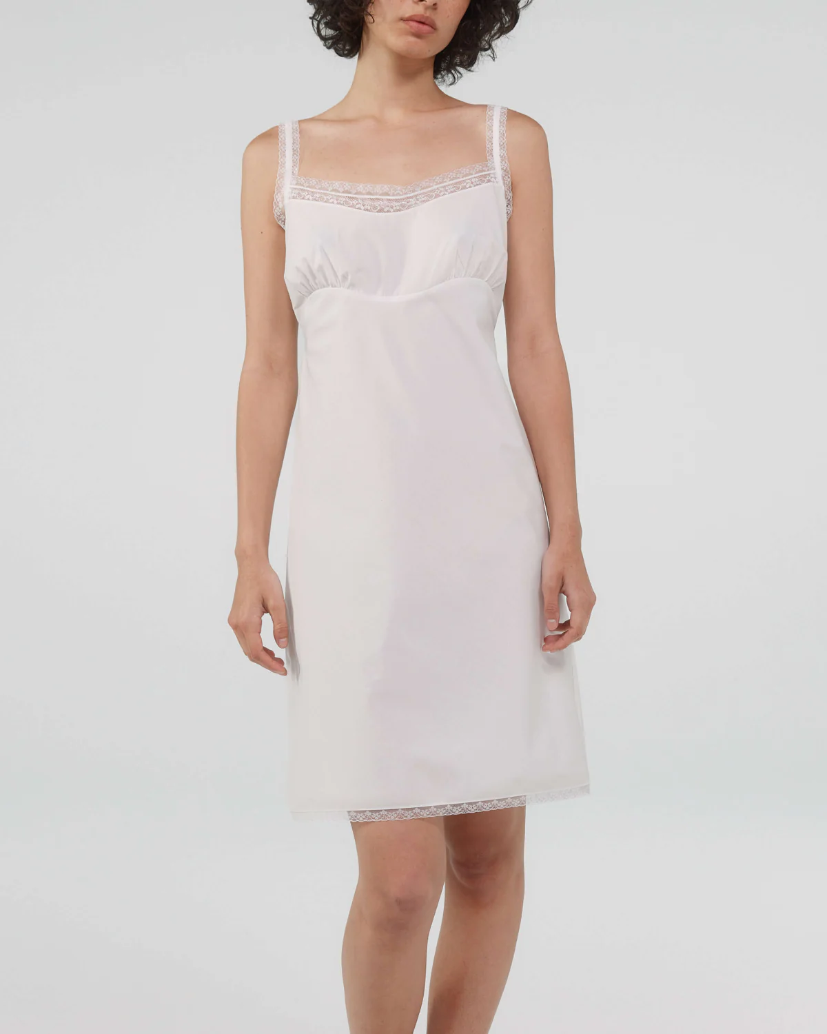 The Slip Dress: White Cotton Voile - Image 6