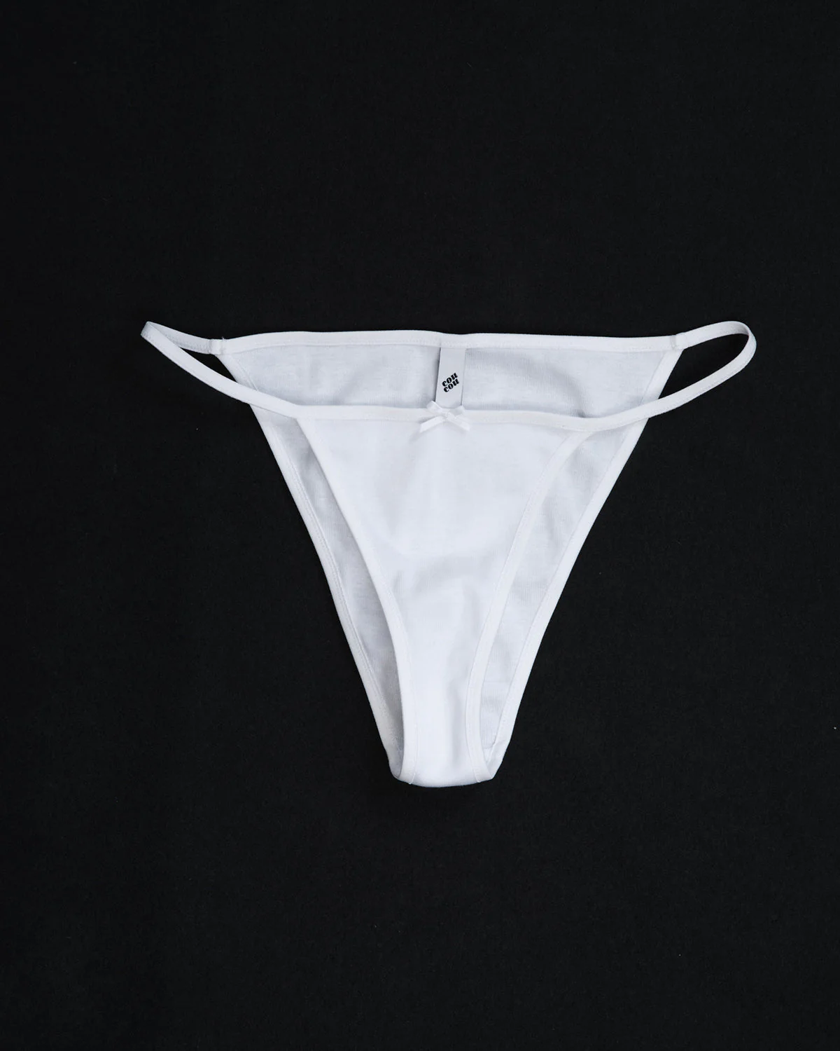 The Tanga Brief: White Cotton Jersey - Image 3