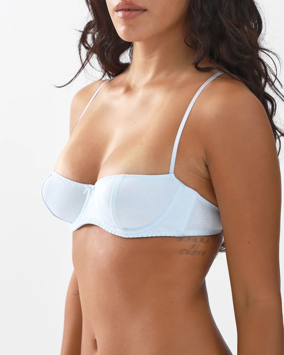 The Teacup: Sky Blue Cotton Jersey - Image 4