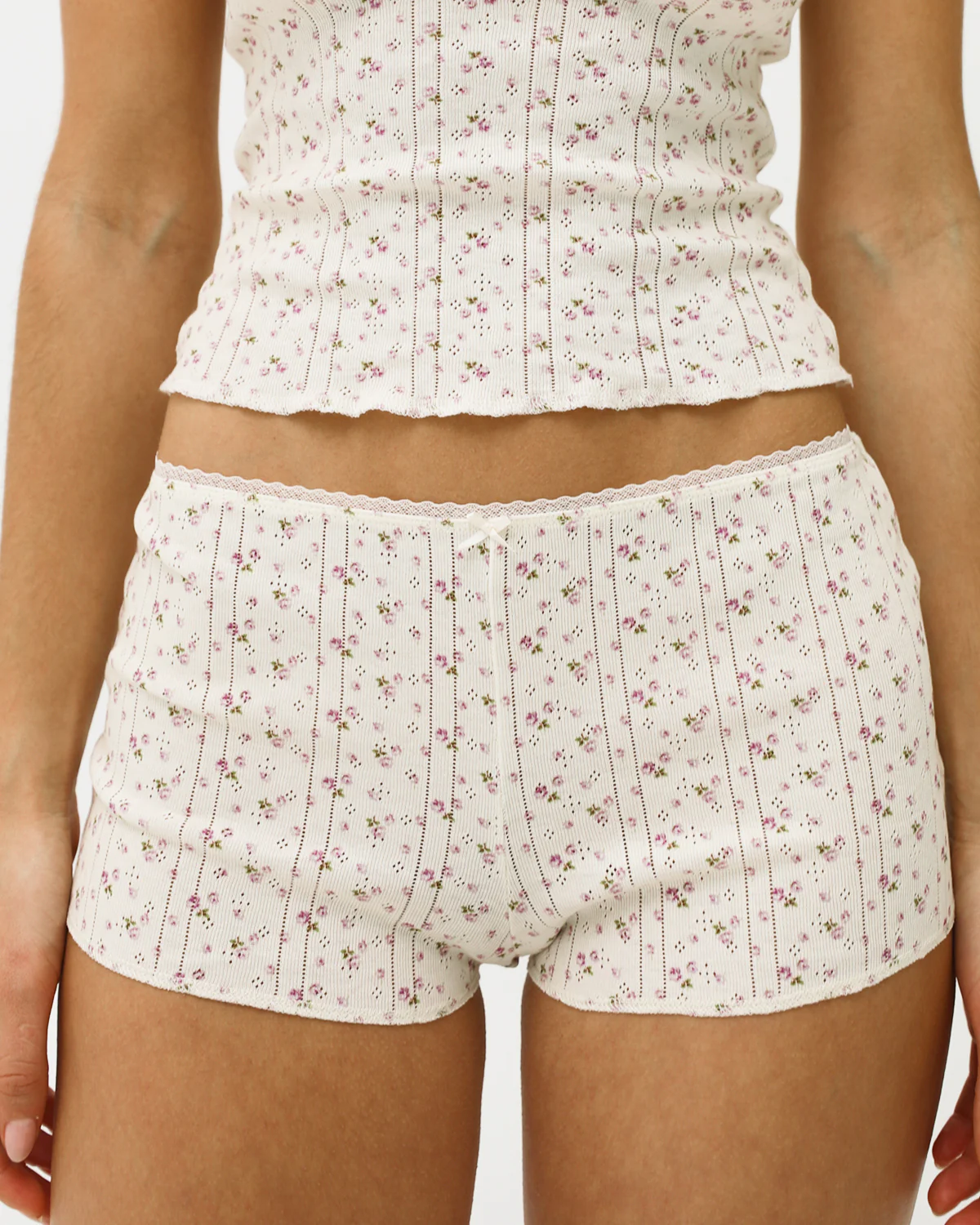The Teeny Tiny Short: English Rose Pointelle - Image 3