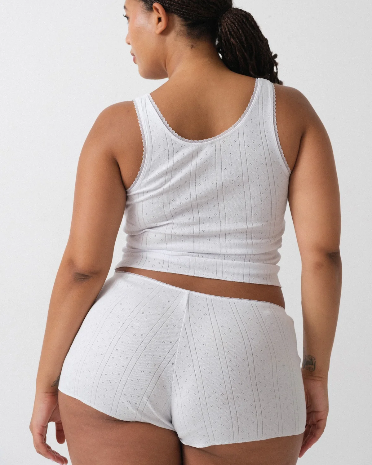 The Teeny Tiny Short: White Pointelle - Image 8