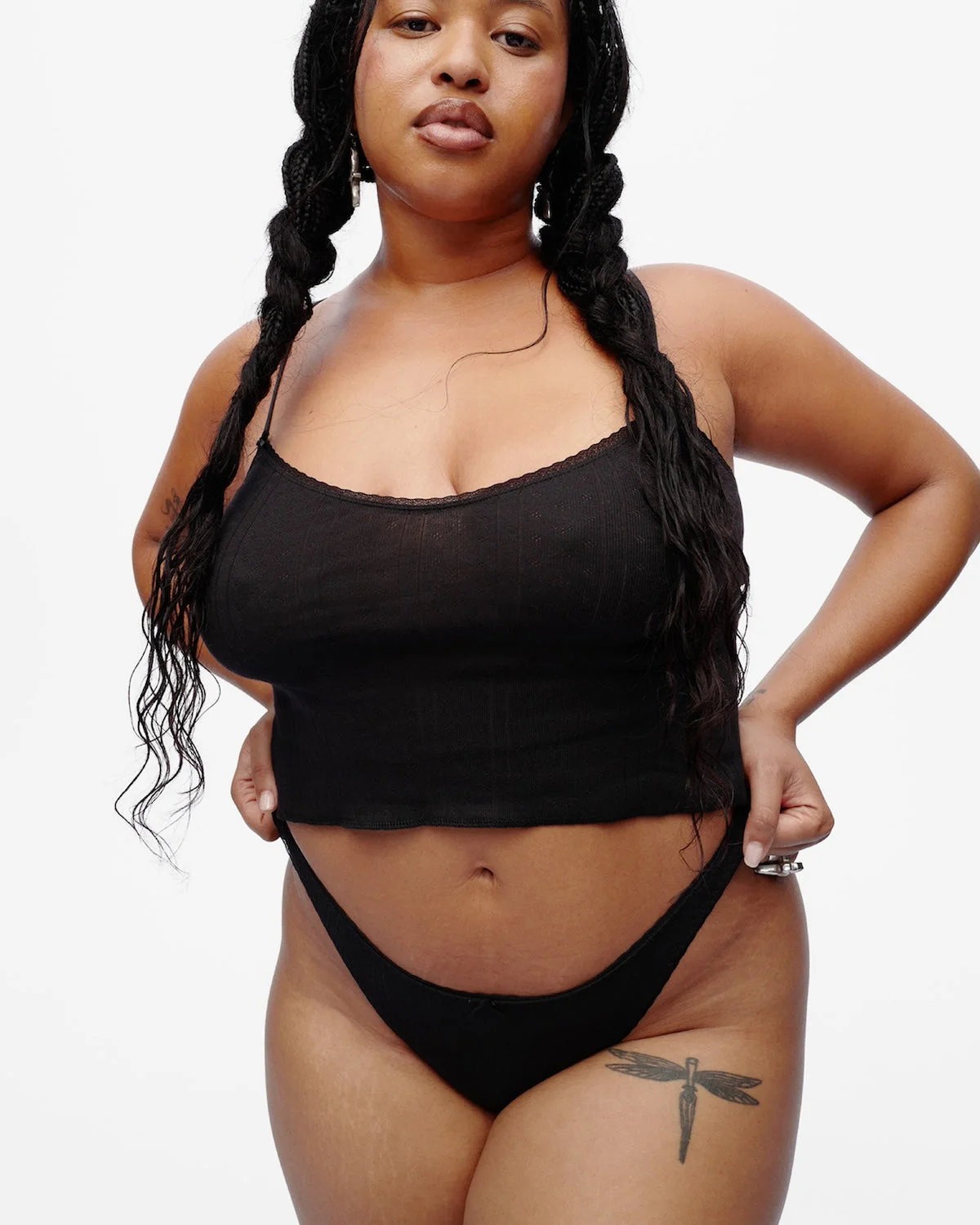 The Thong: Black Pointelle - Image 3