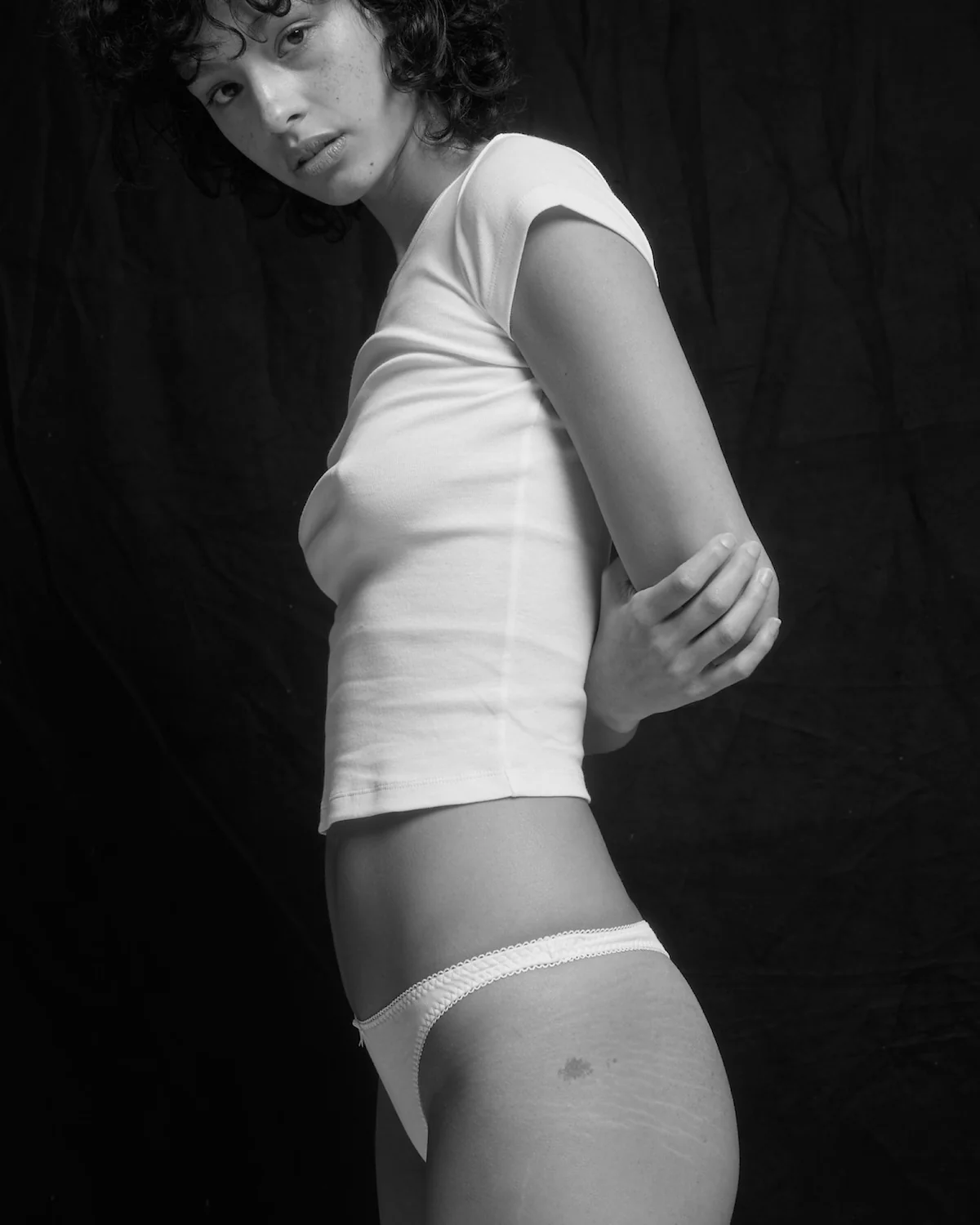 The Thong: White Cotton Jersey - Image 5
