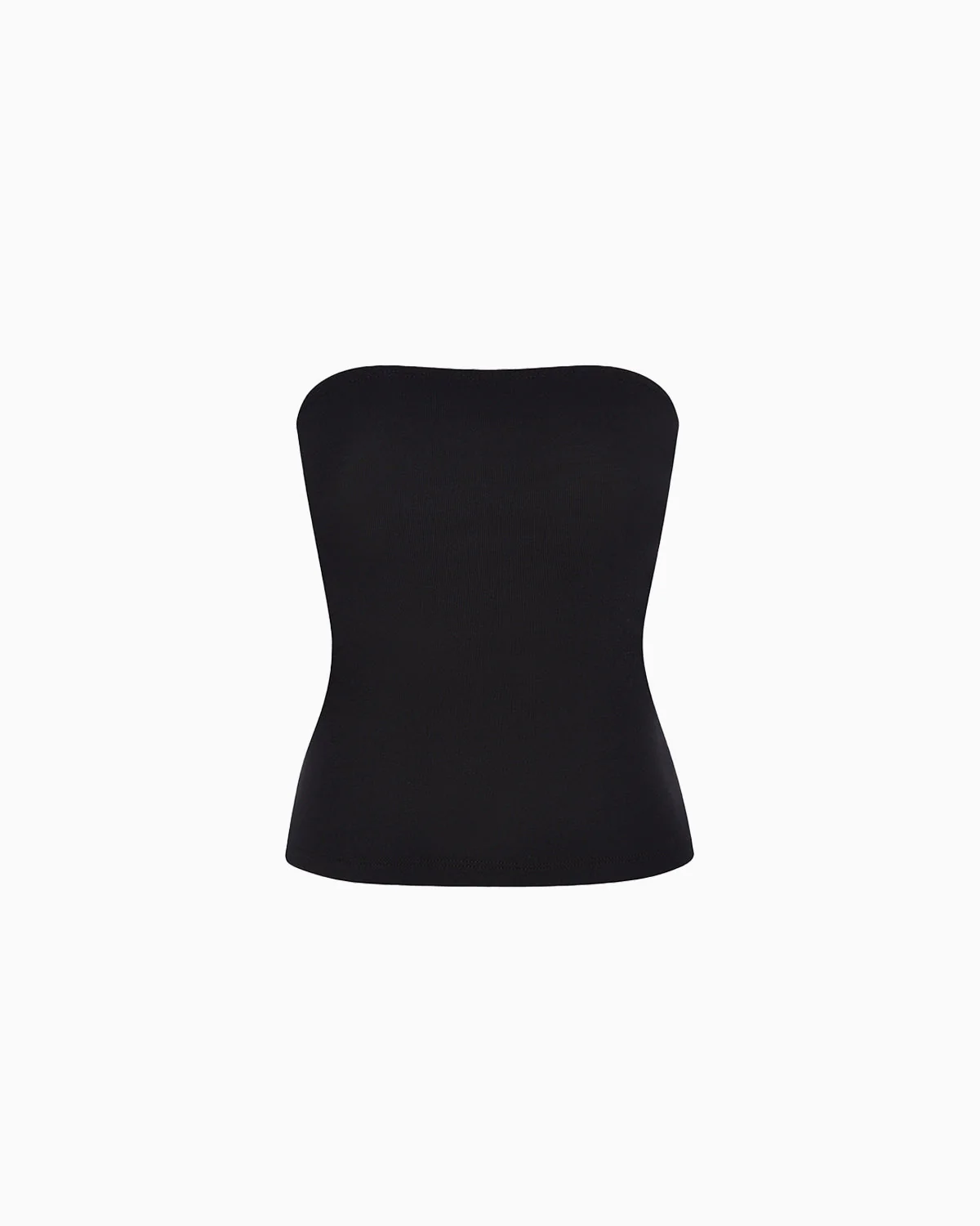 The Tube Top: Black Cotton Jersey