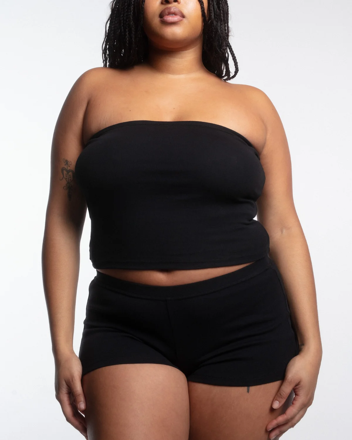 The Tube Top: Black Cotton Jersey - Image 4