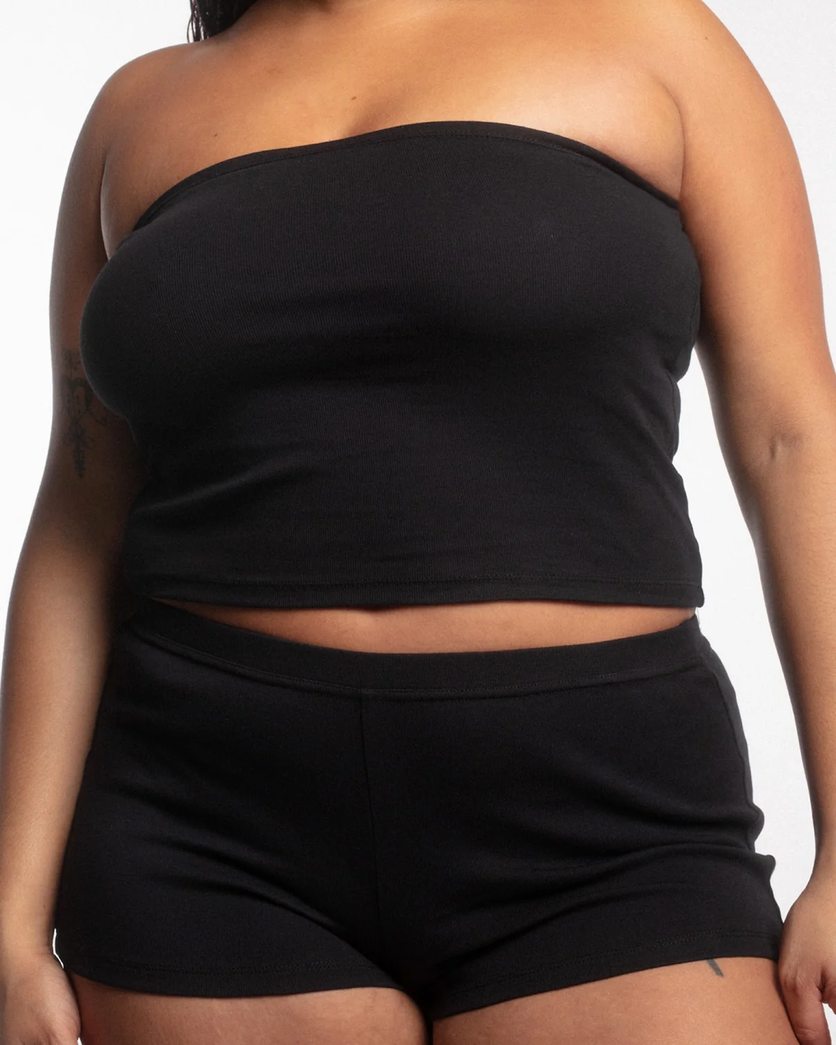 The Tube Top: Black Cotton Jersey - Image 6