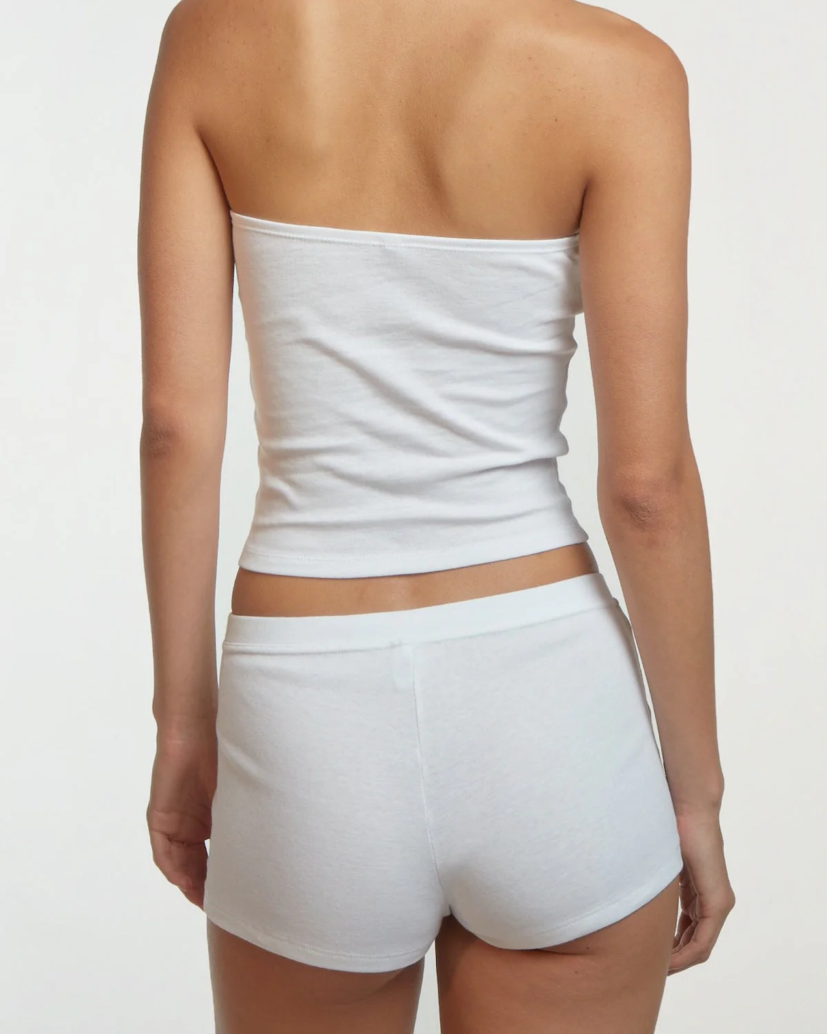 The Tube Top: White Cotton Jersey - Image 6