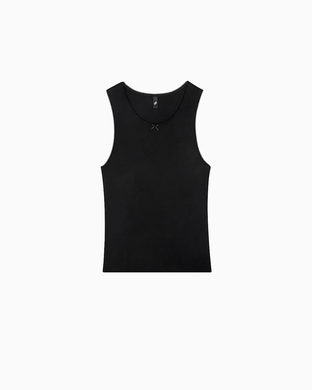 The Vest: Black Cotton Jersey